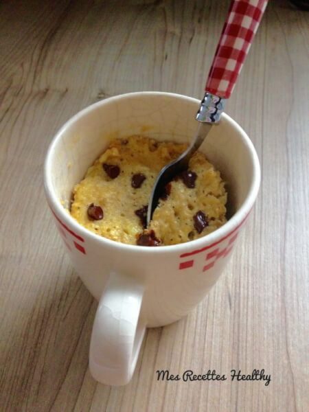 recette healthy - Mug cake au chocolat et banane