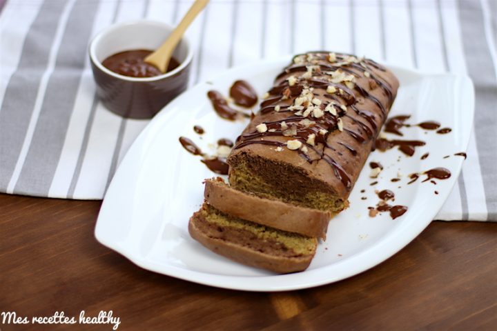 Cake moelleux banane et chocolat