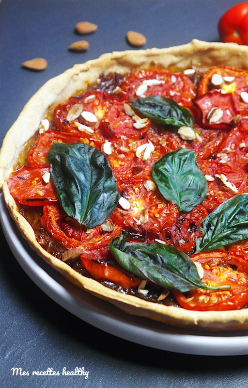 Tarte A La Tomate Et Oignons Confits Au Miel Mes Recettes Healthy