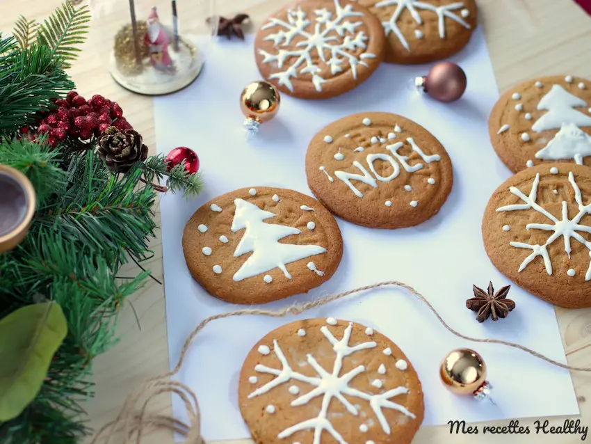 Cookies de Noël, sans sucre raffiné ni beurre recette - healthyfoodcreation