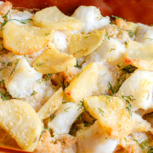 recette healthy-gratin-quiche-quiche de julienne-poisson cabillaud-pomme de terre-chou fleur-legume-plat complet