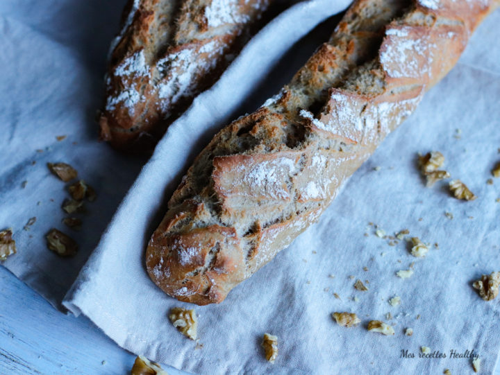 pain aux noix-pain-sans petrissage-healthy-noix-cannelle-epice-sucre-boulangerie