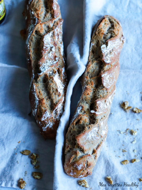 pain aux noix-pain-sans petrissage-healthy-noix-cannelle-epice-sucre-boulangerie