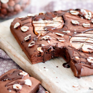 recette Healthy-chocolat-poire-gateau-brownie-sans beurre