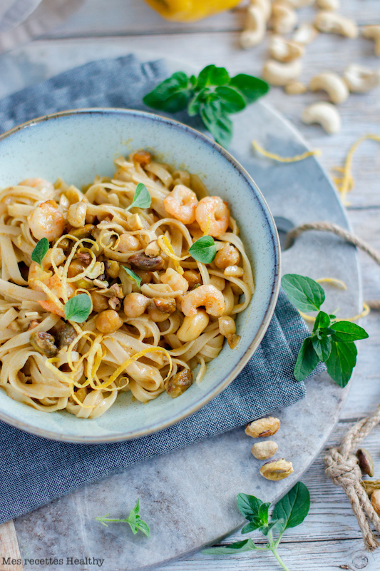 Tagliatelle Thaï Aux Crevettes Et Lait De Coco