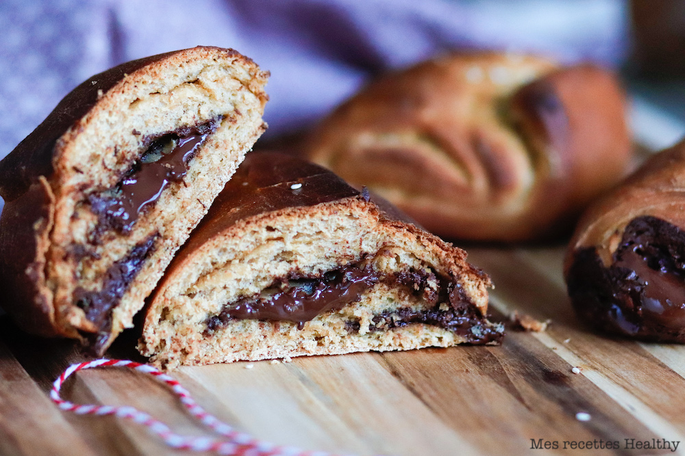 recette healthy-pain au chocolat-beurre de cacahuète-viennoiserie-boulangerie-brioche-croissant