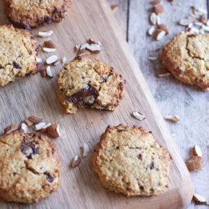 recette healthy-cookie à l'avoine-chocolat-noisette-biscuit
