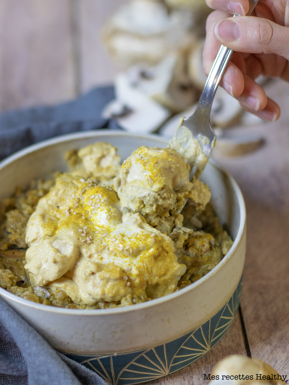 recette healthy-porridge-risotto-poulet-flocon avoine-pois chiche