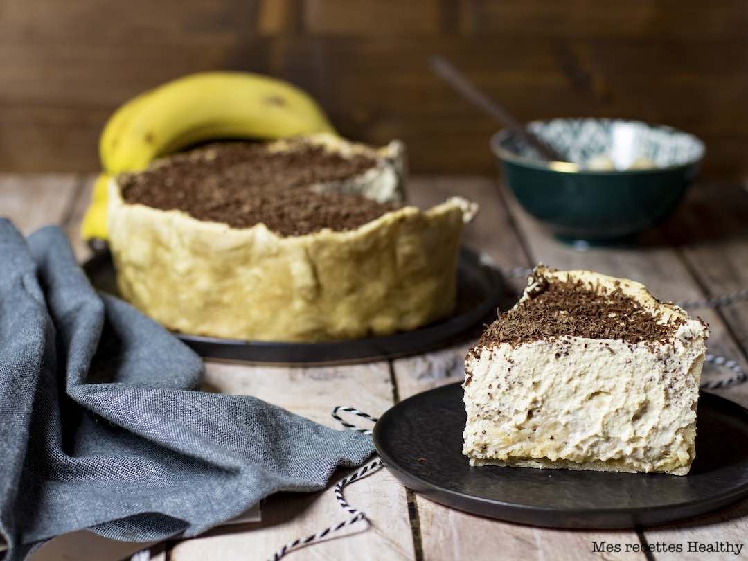 recette healthy-banoffee pie-beurre de cacahuète-chocolat-mascarpone