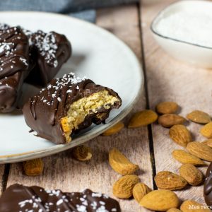 recette healthy-barre chocolatee-cacahuete-noix de coco-encas healthy