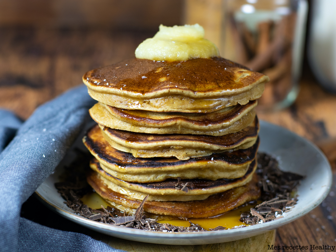 recette healthy-pancake moelleux-ricotta-noisette-petit déjeuner