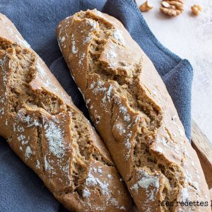 recette healthy-baguette pain-sesame-noix-fait maison-Baguette de pain au sésame et aux noix