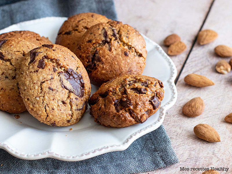 recette healthy-cookie sans gluten-cookie aux amandes-chataigne
