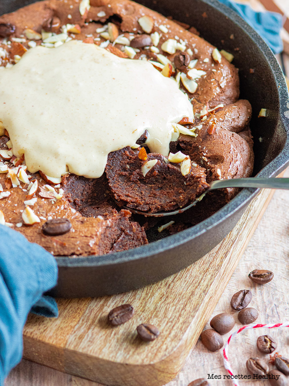 Brownie chocolat et beurre de cacahuète sans sucre ajouté healthy