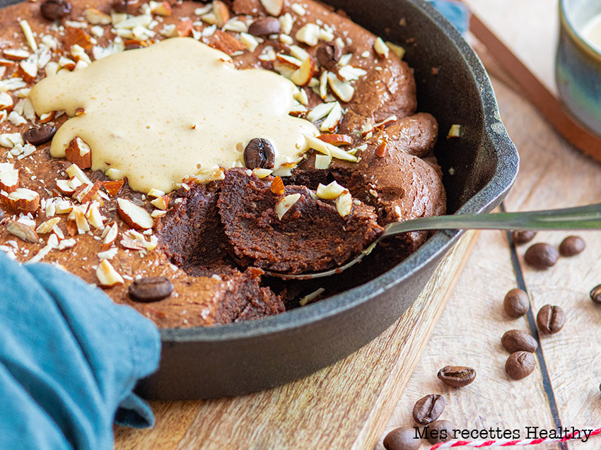 recette healthy- brownie au chocolaty-sans sucre ajoute-sans beurre-cafe-beurre de cacahuète