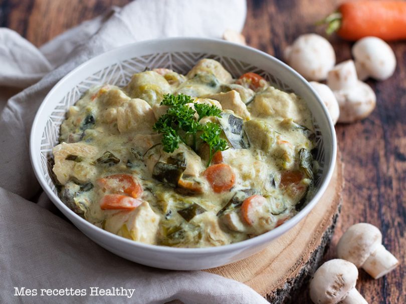 Blanquette De Poulet Aux Légumes-Recette Familiale