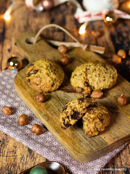 recette healthy-noel-biscuit chocolat noisette-moelleux-noel