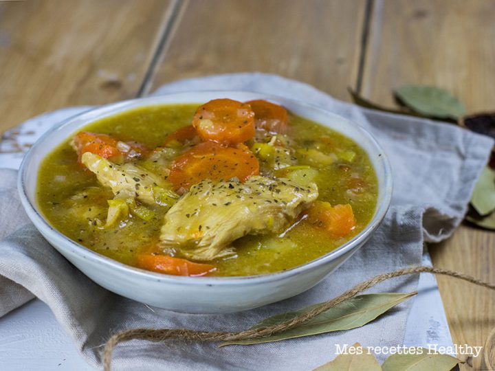 recette healthy-pot au feu-poulet-bouillon-legume