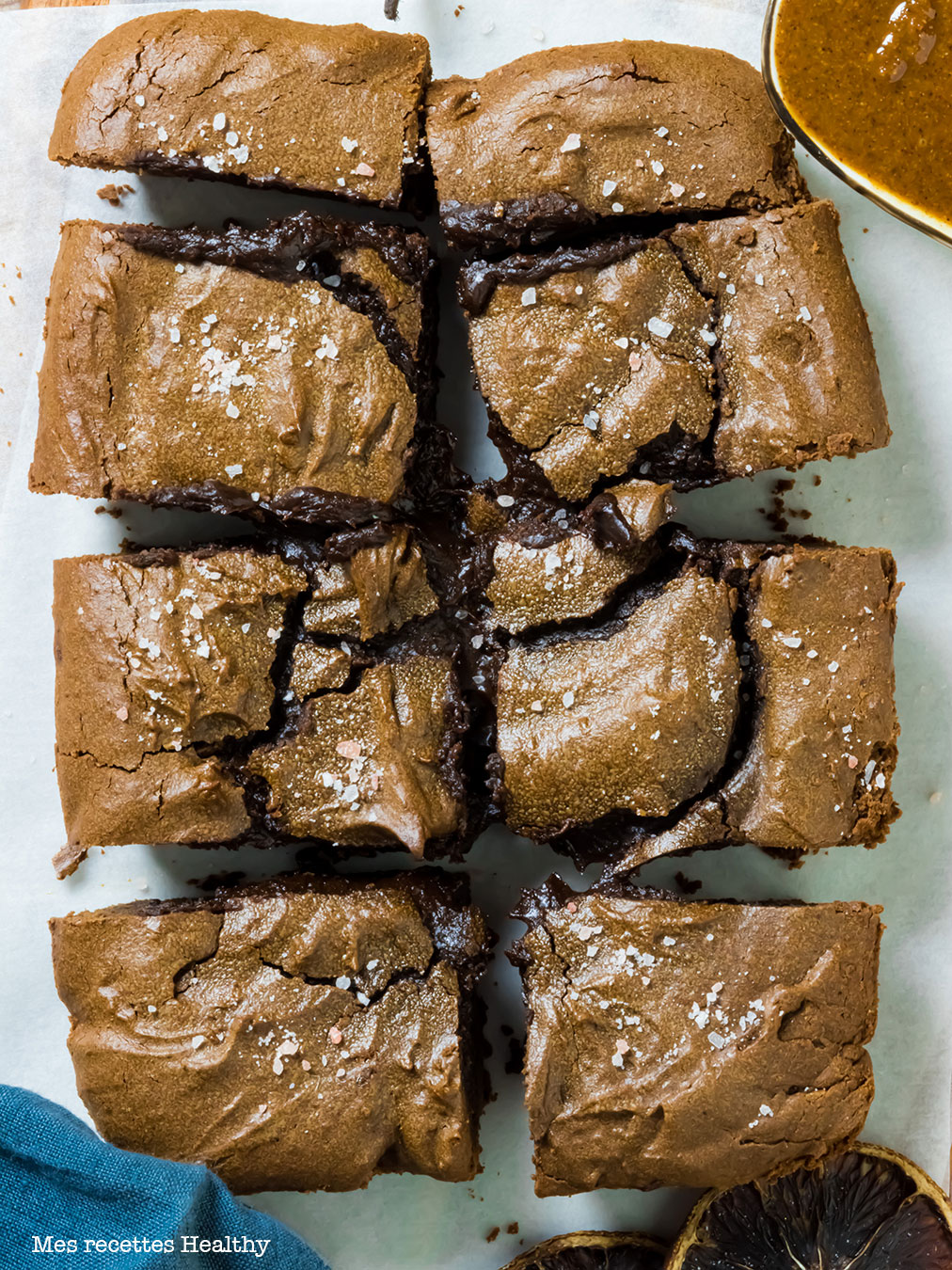 recette healthy-brownie au praliné-fait maison-sans gluten-sans sucre