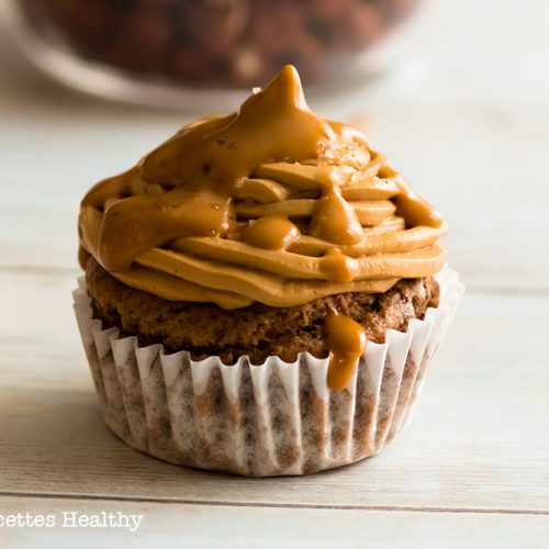 recette healthy-cupcake au chocolat-cafe-coeur caramel