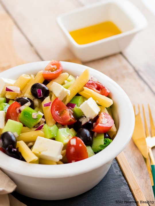 recette healthy - Salade de pâte à la grecque