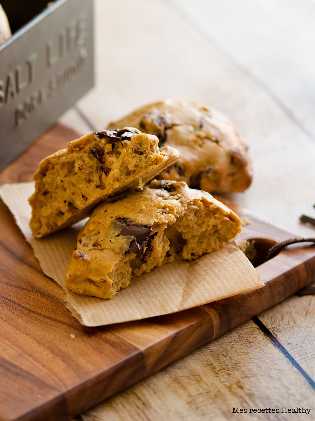 recette healthy-cookie-noisette-chocolat-Cookie aux noisettes et chocolat sans beurre