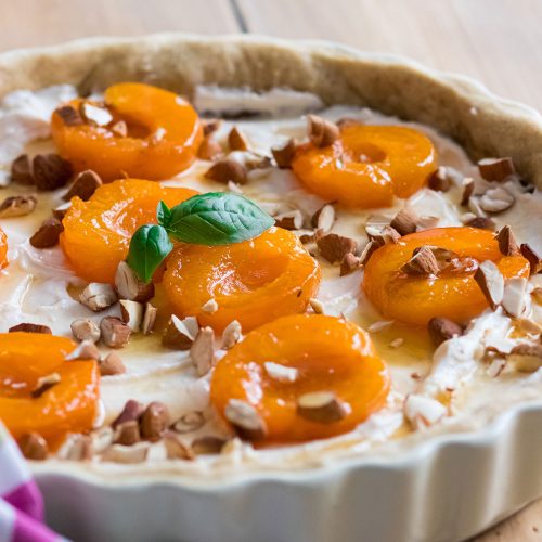 recette healthy-tarte abricot-chevre-ricotta