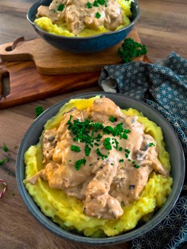 recette healthy-puree pomme de terre-champignon-puree