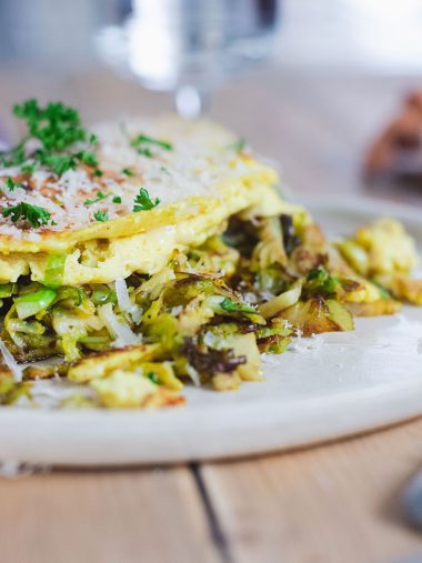 recette-Wrap omelette aux choux et fromage