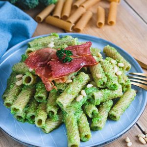 recette healthy - Tortiglioni au pesto de brocolis