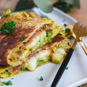 recette healthy - Wrap omelette fromage