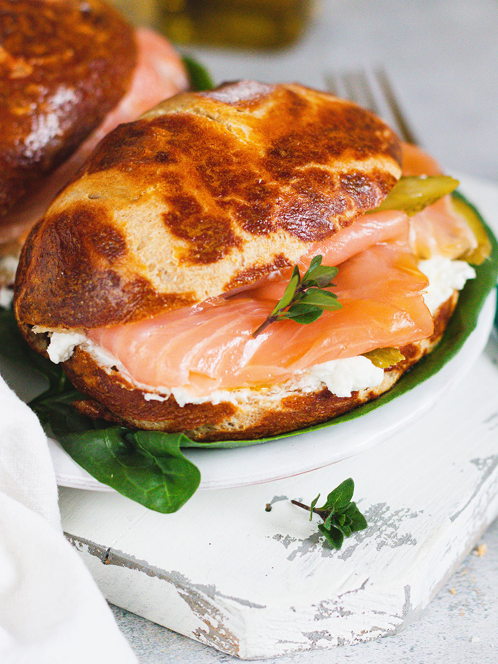 healthy recipe - Easy Mauritius with salmon and fresh goat cheese 