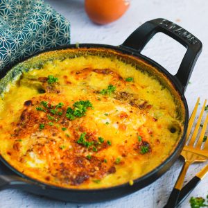 recette healthy - Oeuf cocotte aux asperges et fromage
