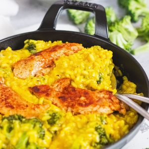 recette healthy - Risotto facile au curry et parmesan