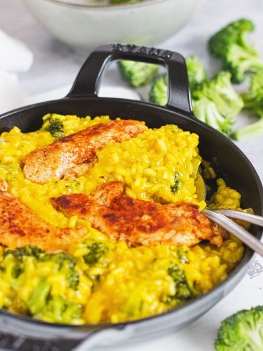 recette healthy - Risotto facile au curry et parmesan