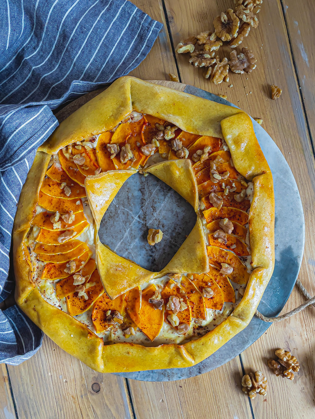 recette healthy - tarte soleil butternut