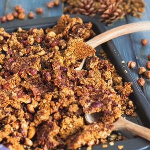 recette healthy - Granola aux myrtilles et épices