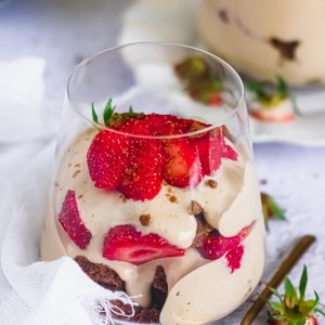 recette healthy - Verrine rapide fraise et spéculoos à la ricotta healthy