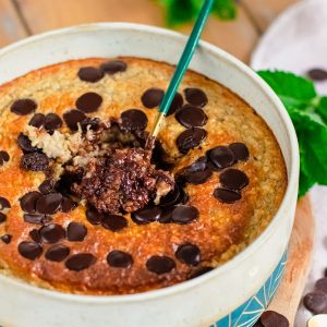 recette healthy - Bowlcake au four banane chocolat