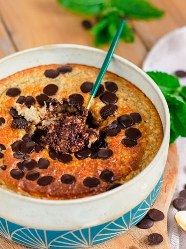 recette healthy - Bowlcake au four banane chocolat