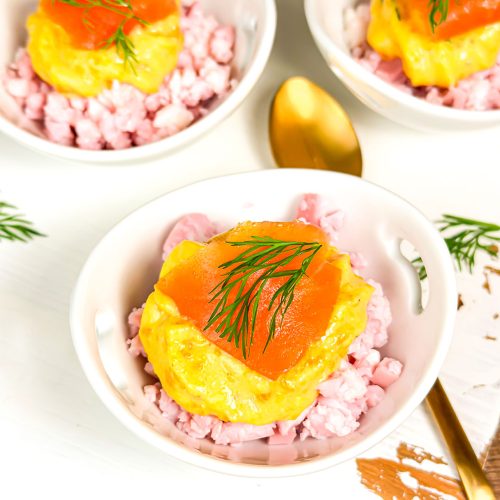 recette healthy-Oeuf mimosa au saumon fumé