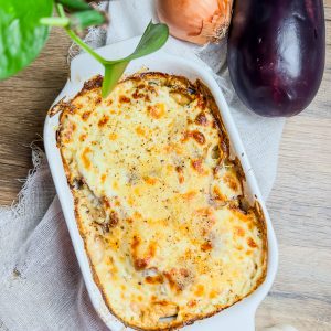 recette healthy-Gratin d'aubergine et boeuf haché