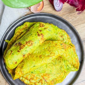 recette healthy-Galette de courgette sans gluten au maïs