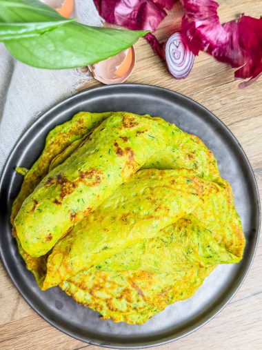 recette healthy-Galette de courgette sans gluten au maïs