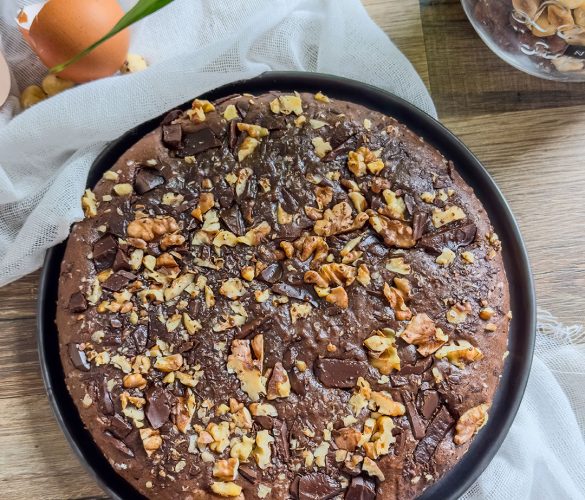 Gâteau au chocolat et noisettes