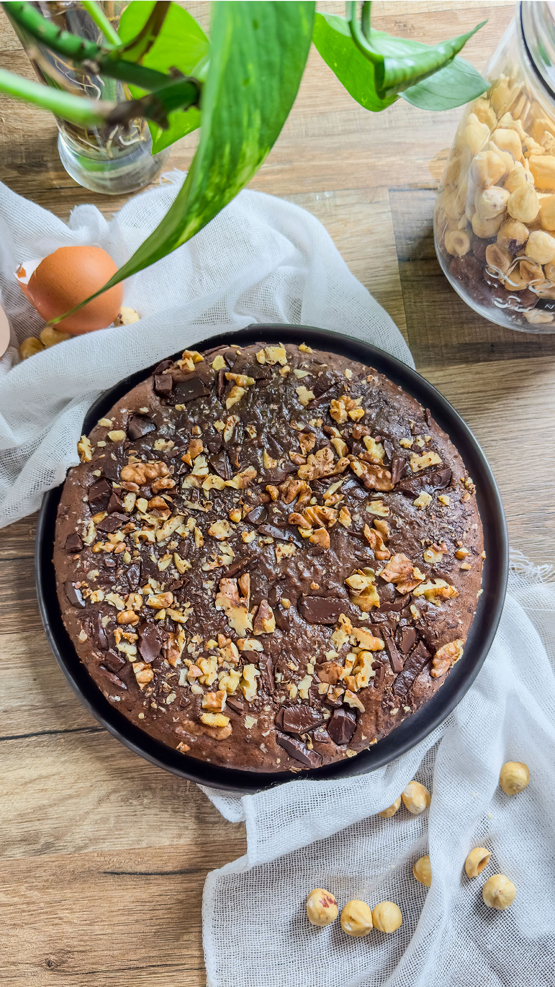 recette healthy-Gâteau au chocolat et noisette