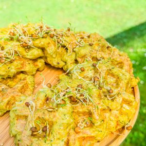 recette healthy-Gaufre au riz et courgette