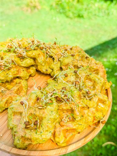 recette healthy-Gaufre au riz et courgette