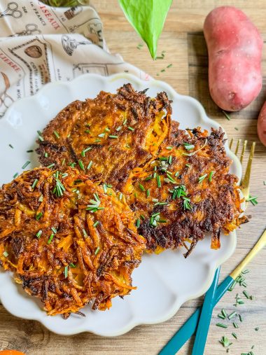 recette healthy-Rosti de carotte et pomme de terre