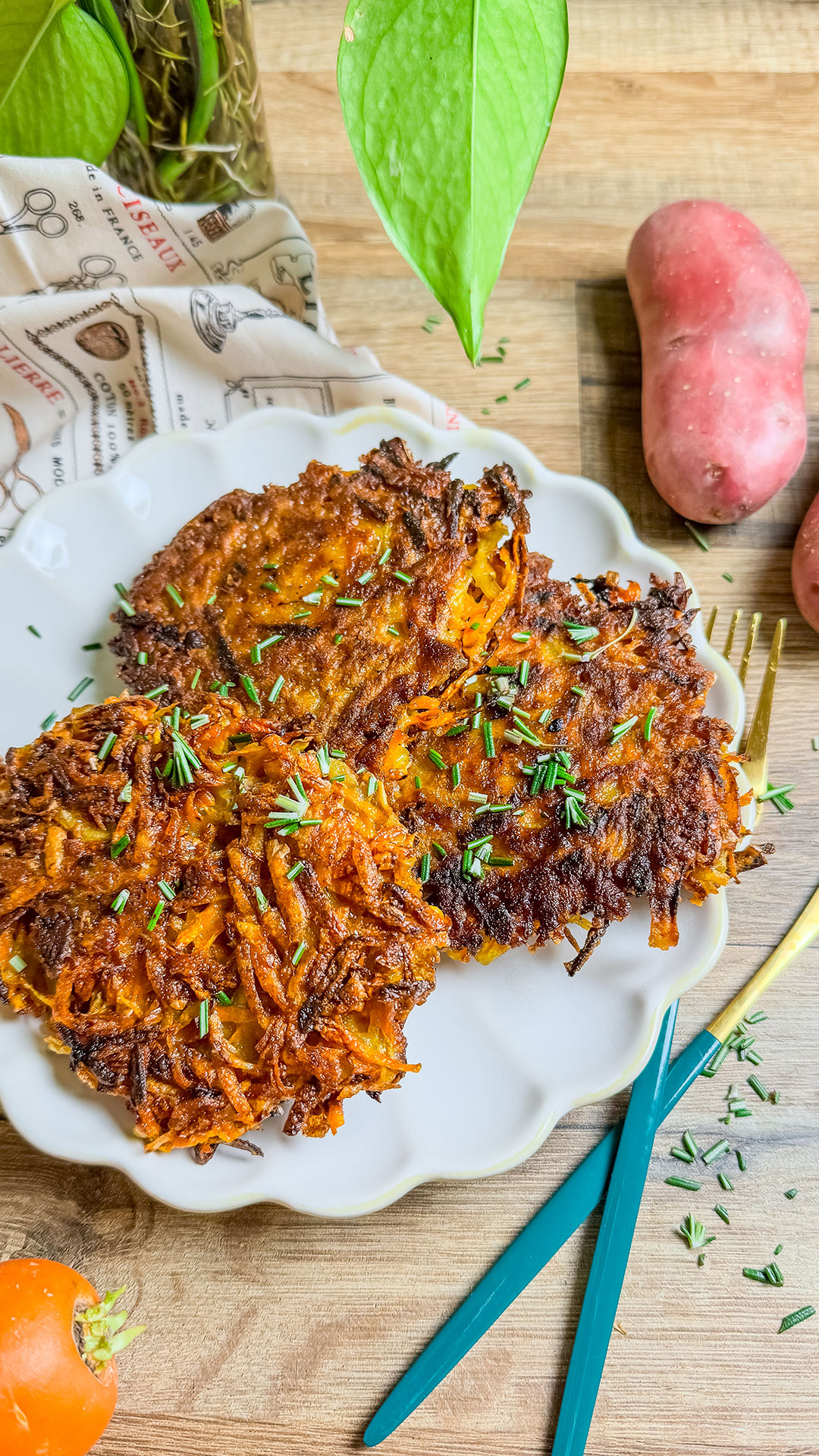 recette healthy-Rosti de carotte et pomme de terre